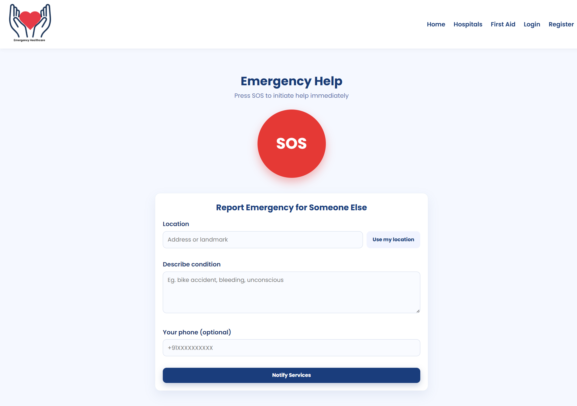 Emergency Healthcare app image